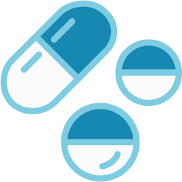 selection of tablets icon