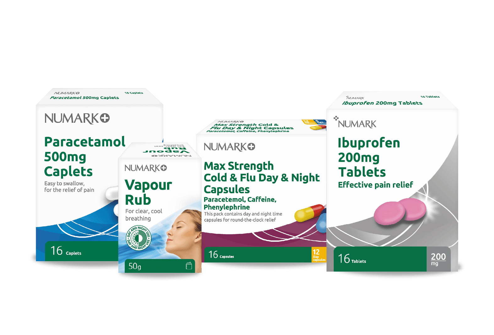 group shot of Numark cold medicine