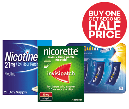 smoking products buy one get second half price