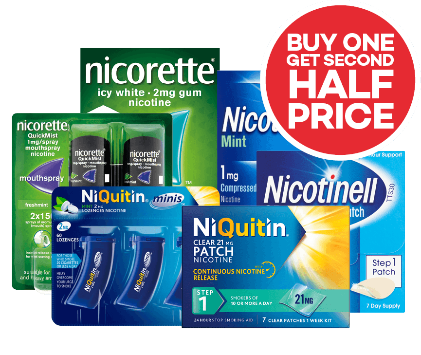 smoking products buy one get second half price