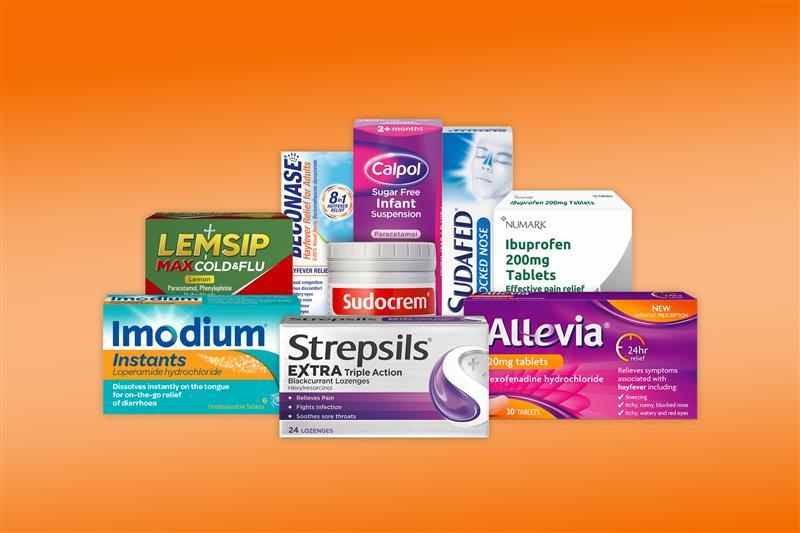 Pharmacy products available on Just Eat