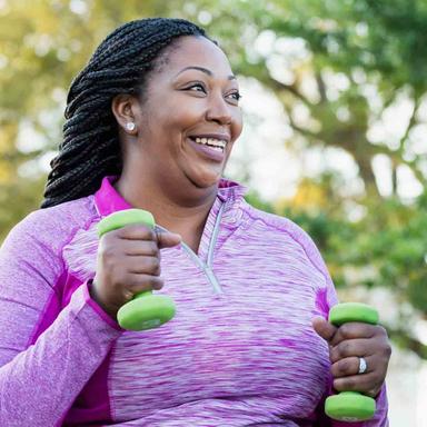 Woman exercising