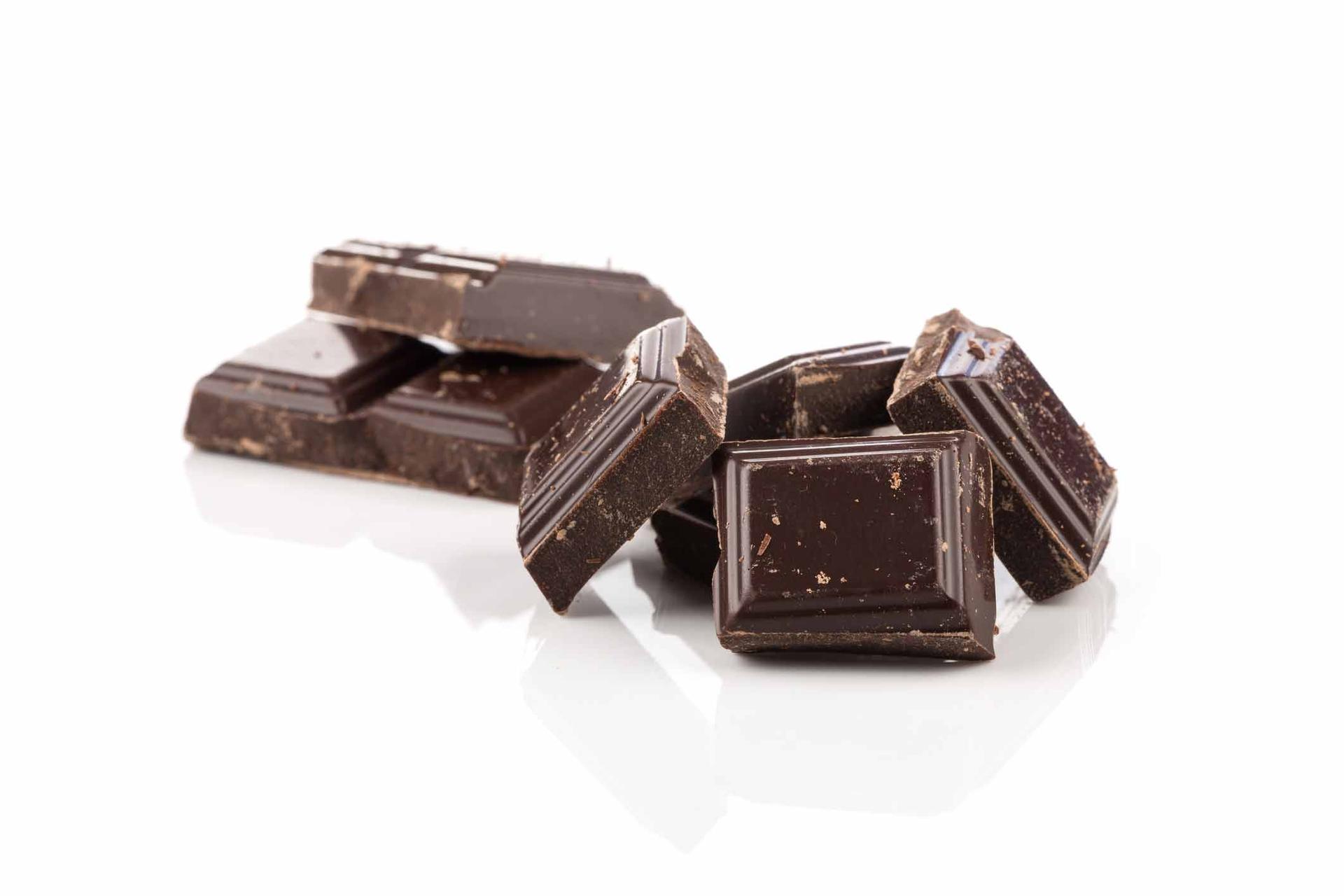 Dark chocolate pieces