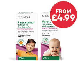 children's paracetamol products infant and 6+