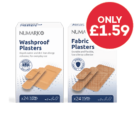Numark Assorted Plasters 24s Only £1.59